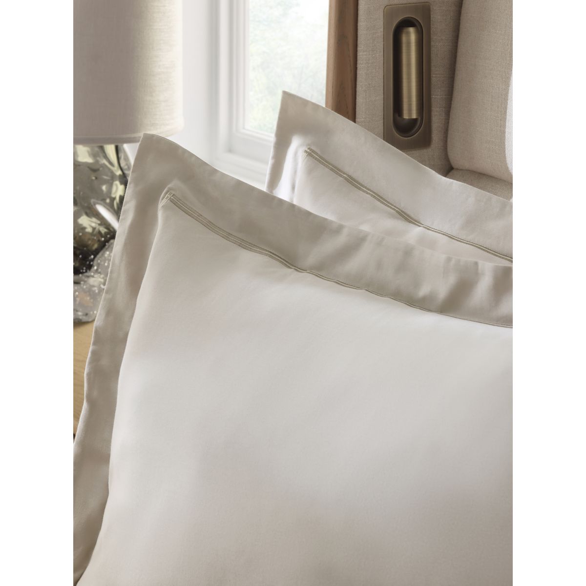 Parure housse de couette 600 fils barretta argent, NEXT