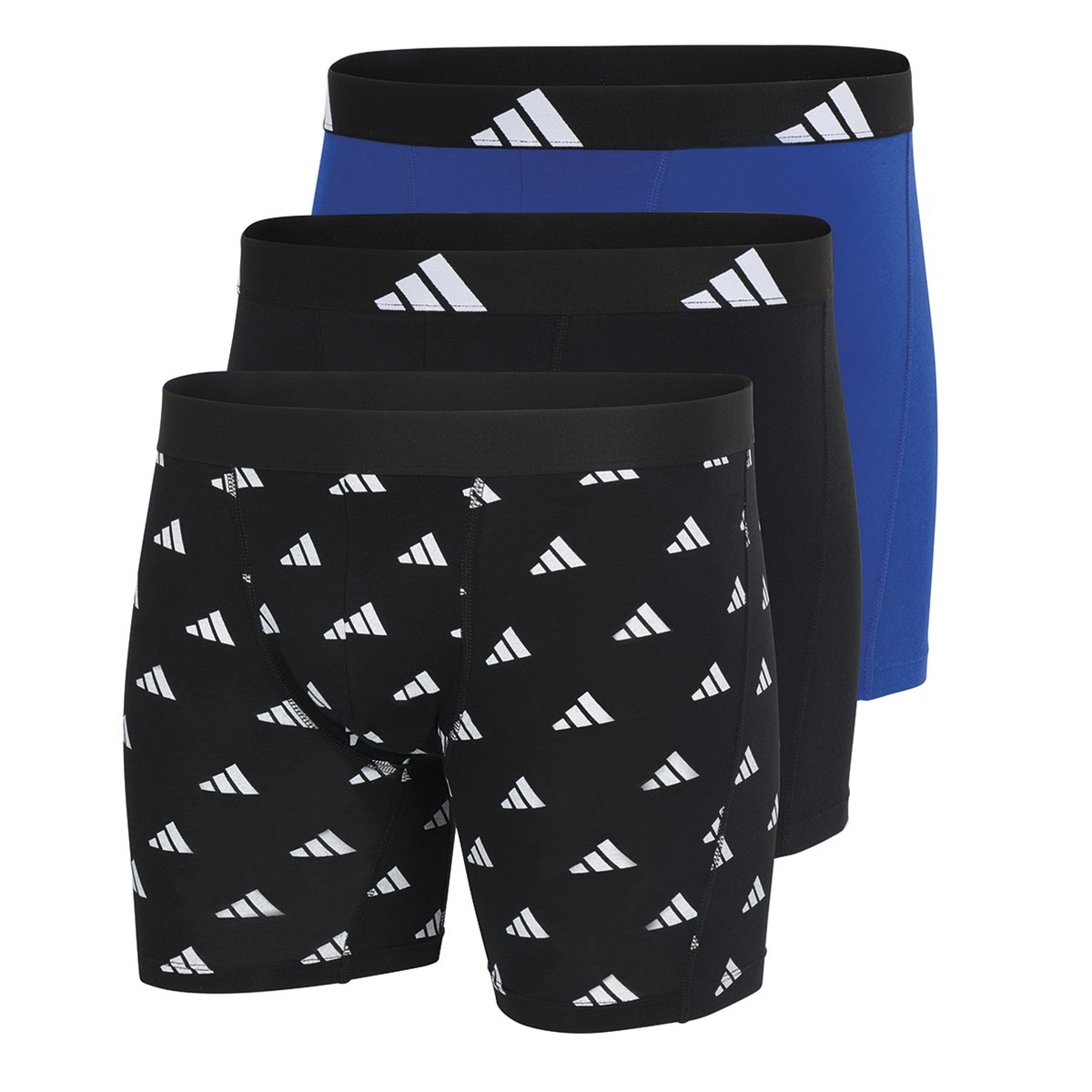 Boxers, lot de 3, long ACTIVE FLEX COTTON noir, ADIDAS SPORTSWEAR