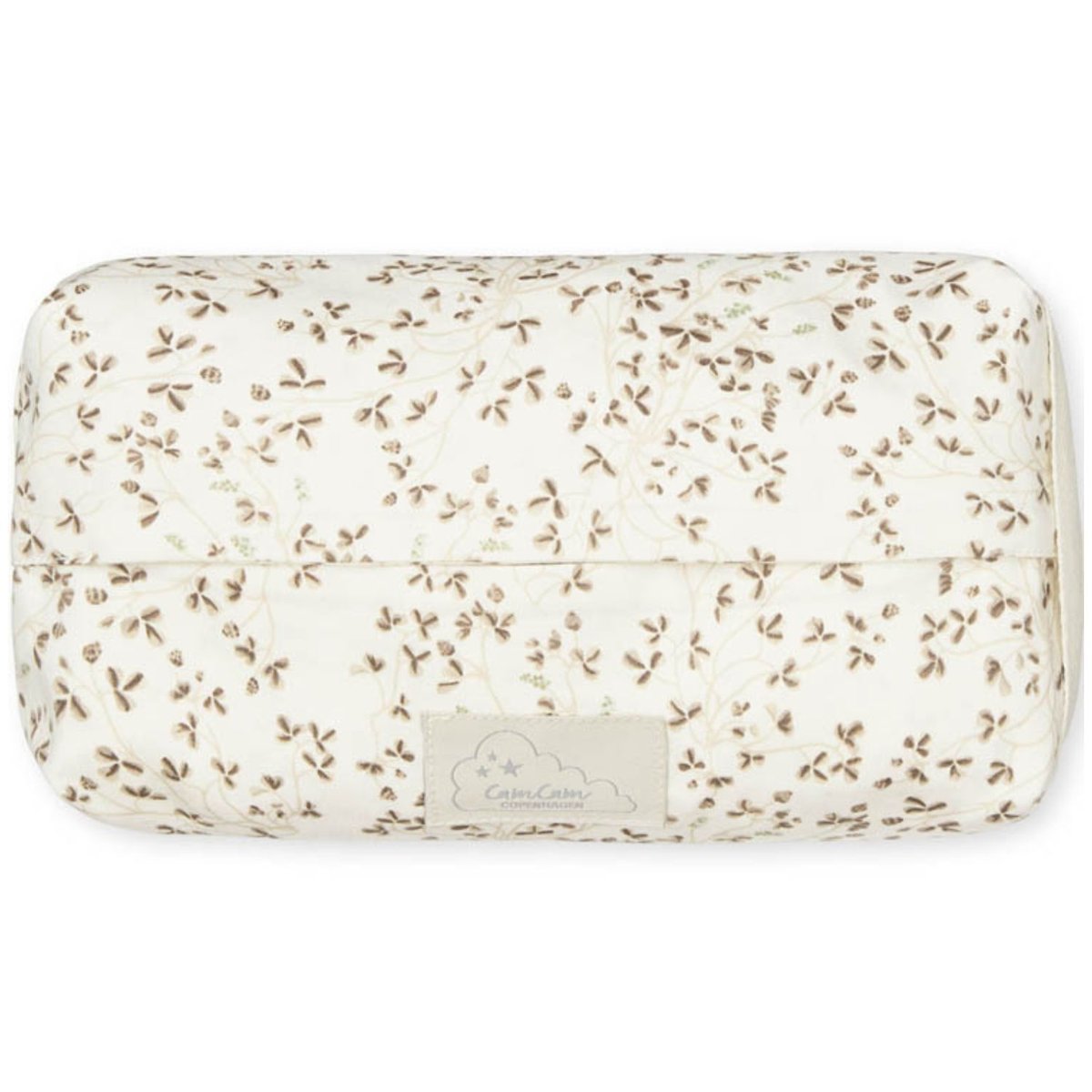 Pochette à lingette blanc cassé, marron, CAM CAM