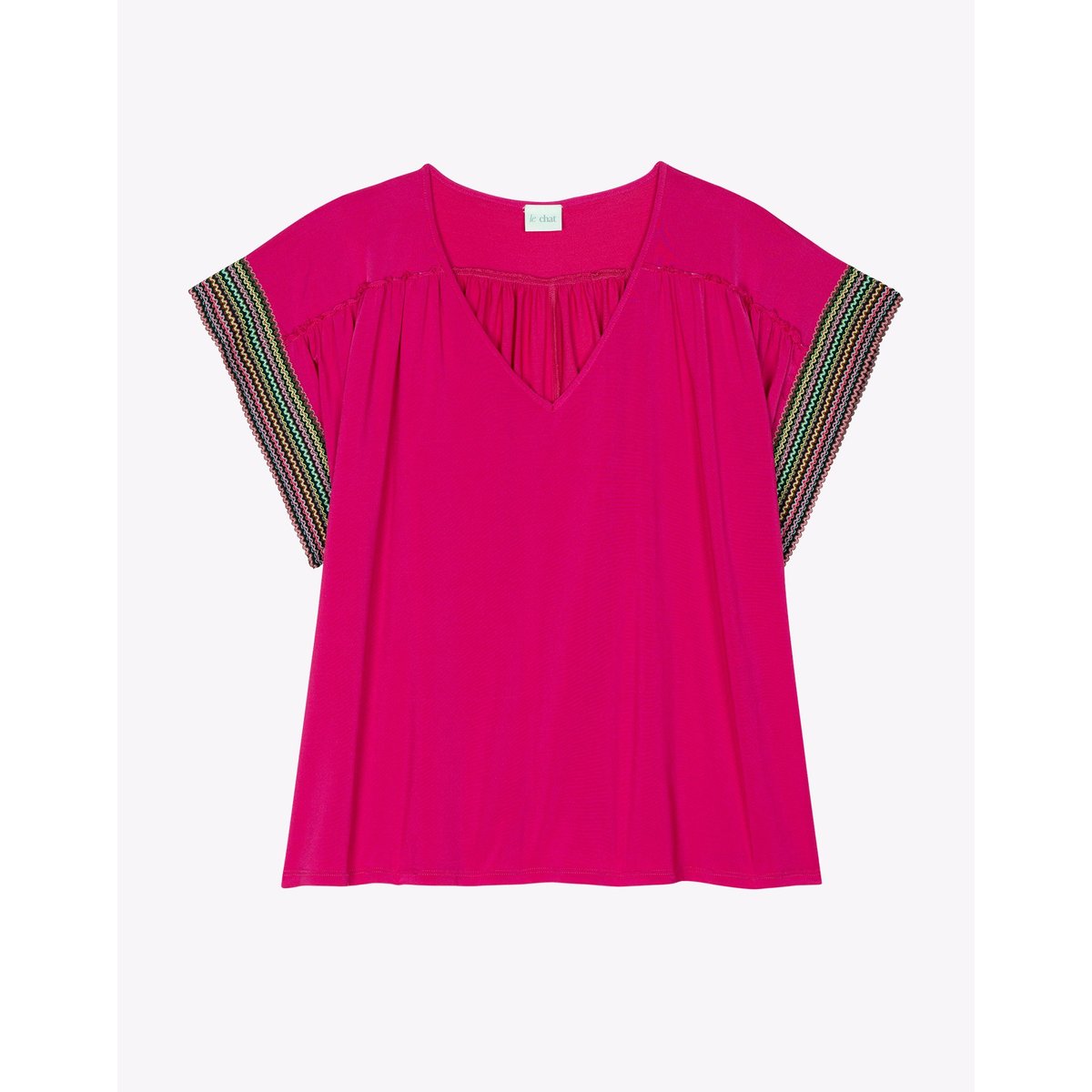 Tee-shirt en jersey PAMPELONNE 930 rose, LE CHAT