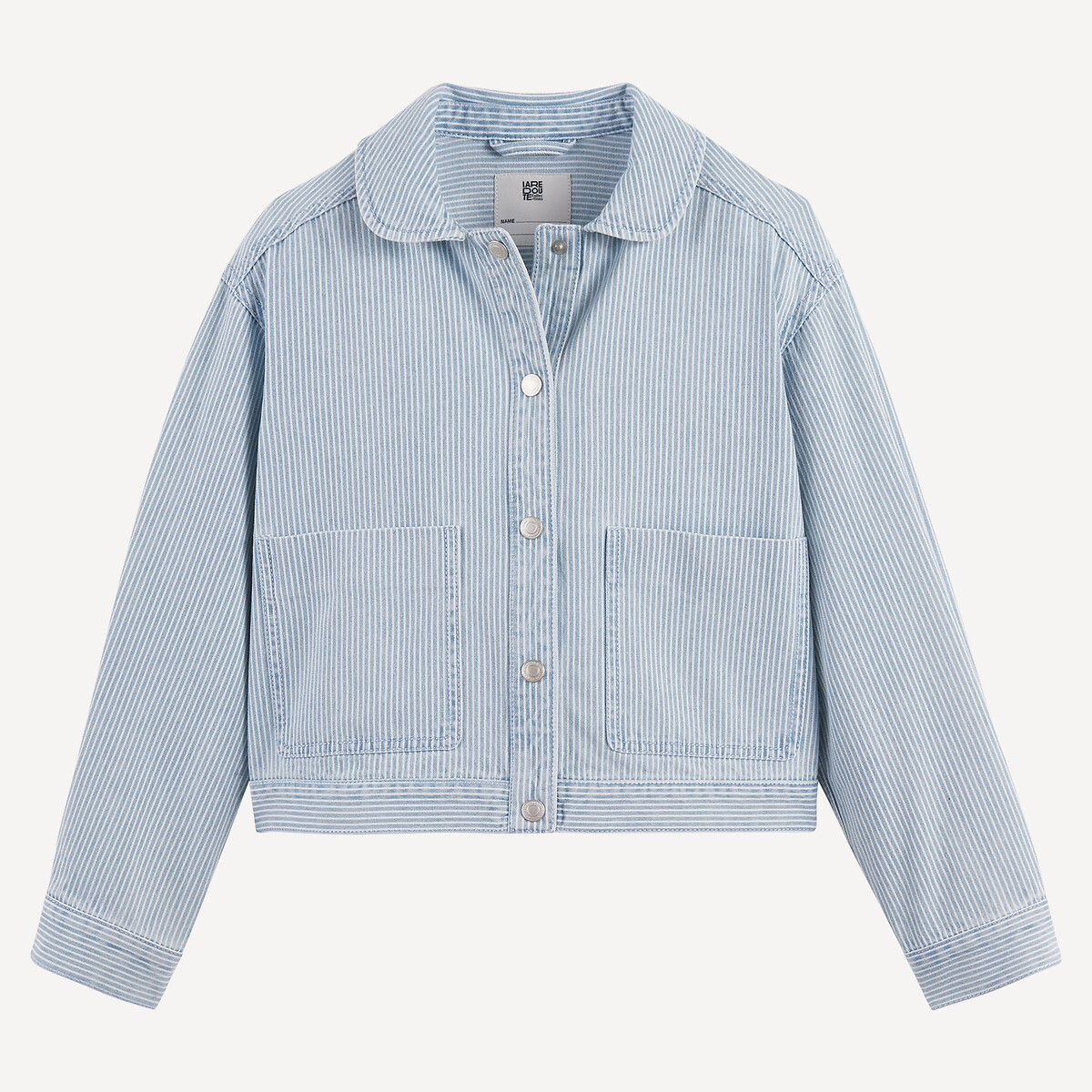 Veste worker rayée rayé bleu/blanc, LA REDOUTE COLLECTIONS