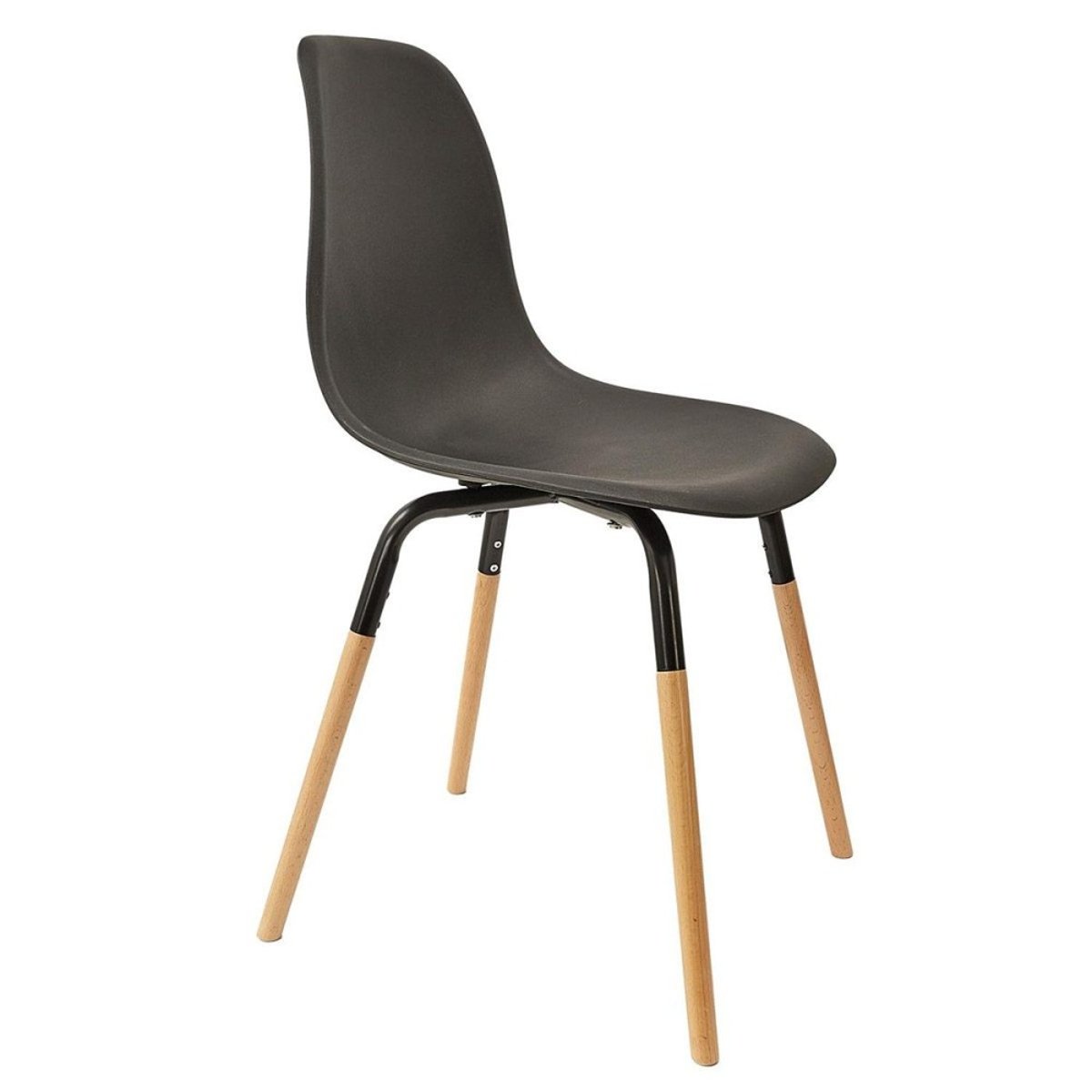 Chaise scandinave Phenix blanc noir, DECORATIE