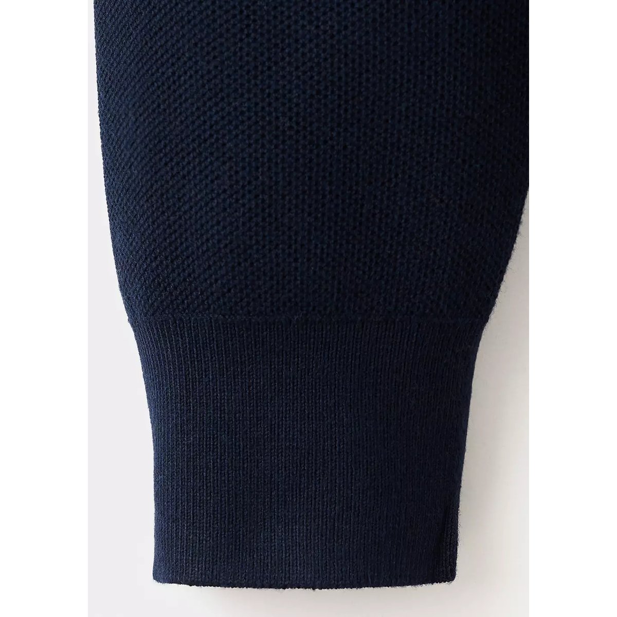 Pull-over maille coton microstructure bleu marine, MANGO MAN