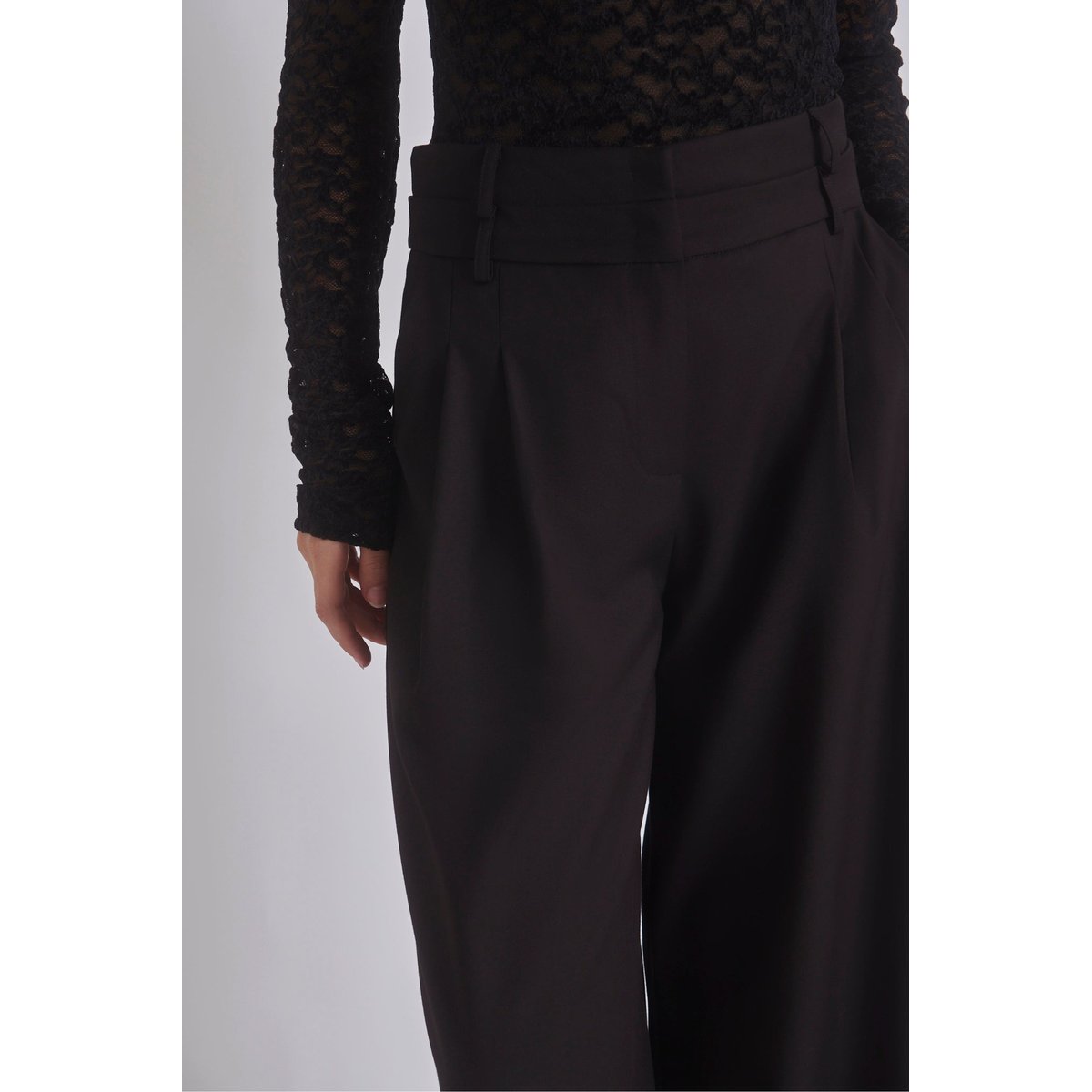 Pantalon large à pinces STRAUSS noir, BENOA