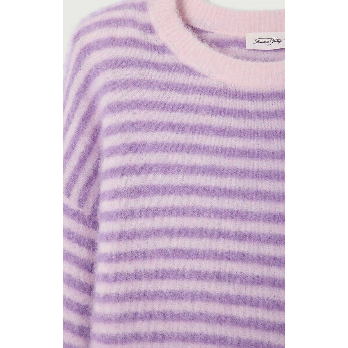 Nenybay Striped Crew Neck Jumper purple/pink, AMERICAN VINTAGE