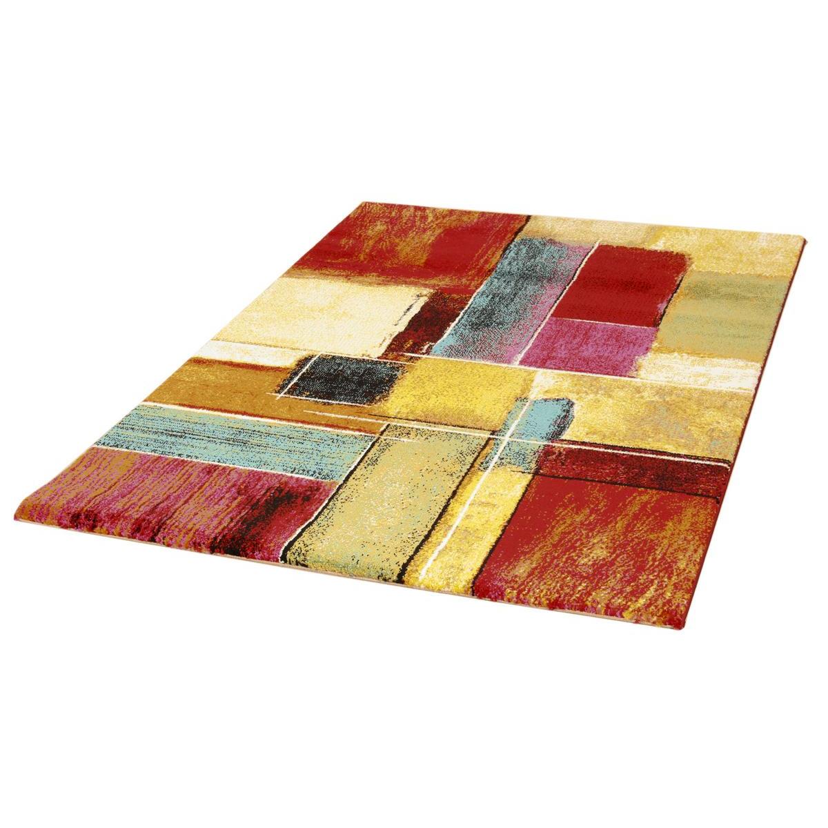 Tapis à motif multicolore 160 x 230 cm CANDY rouge, MILIBOO