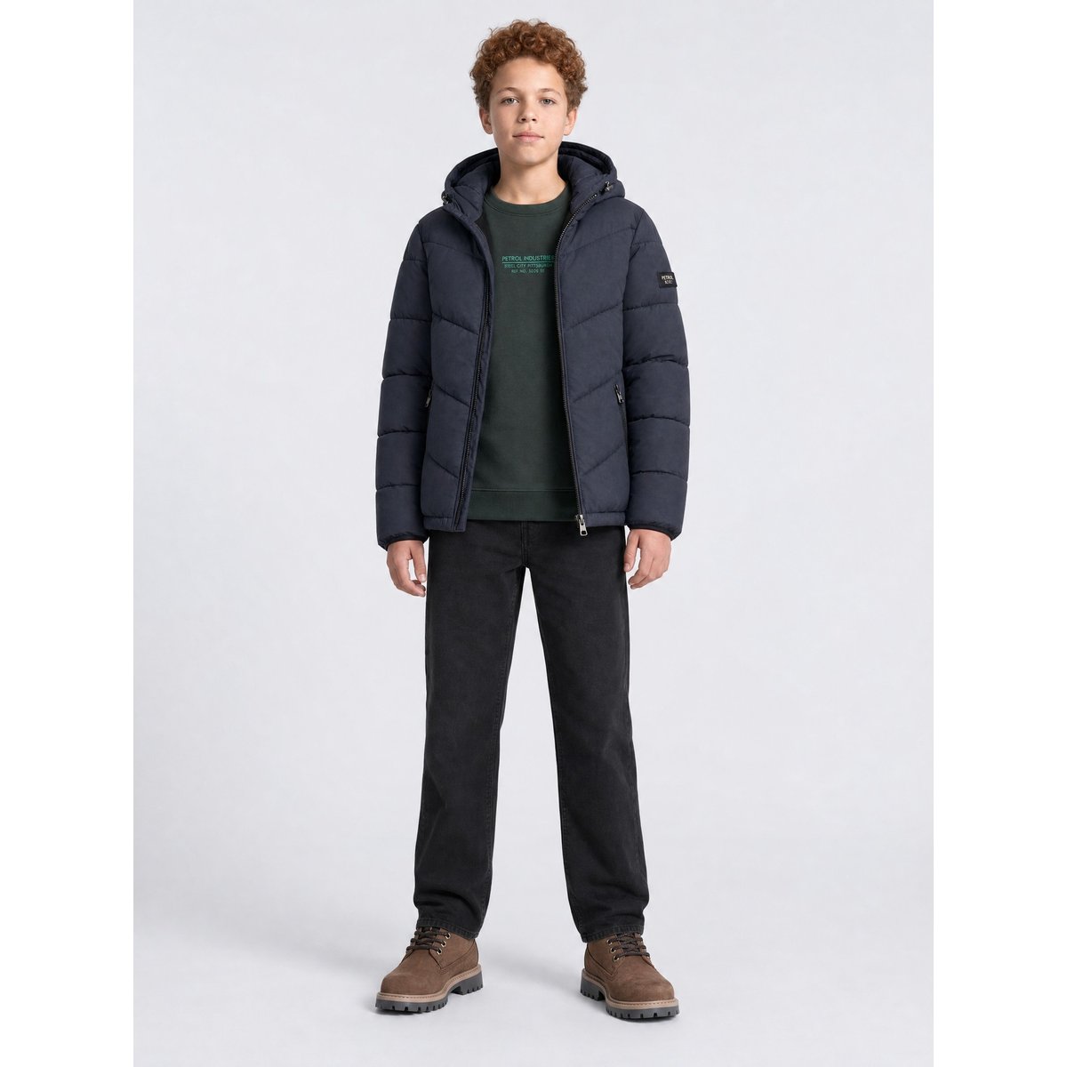 Veste matelassée iron forge bleu royal navy, PETROL INDUSTRIES