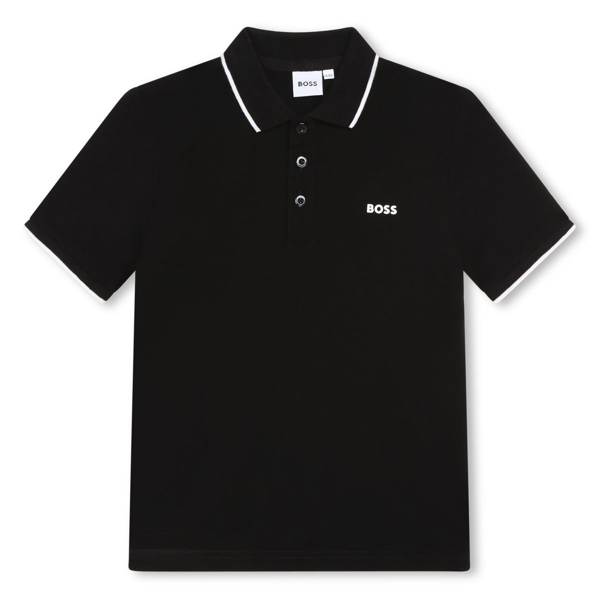 Polo manches courtes black, BOSS KIDSWEAR