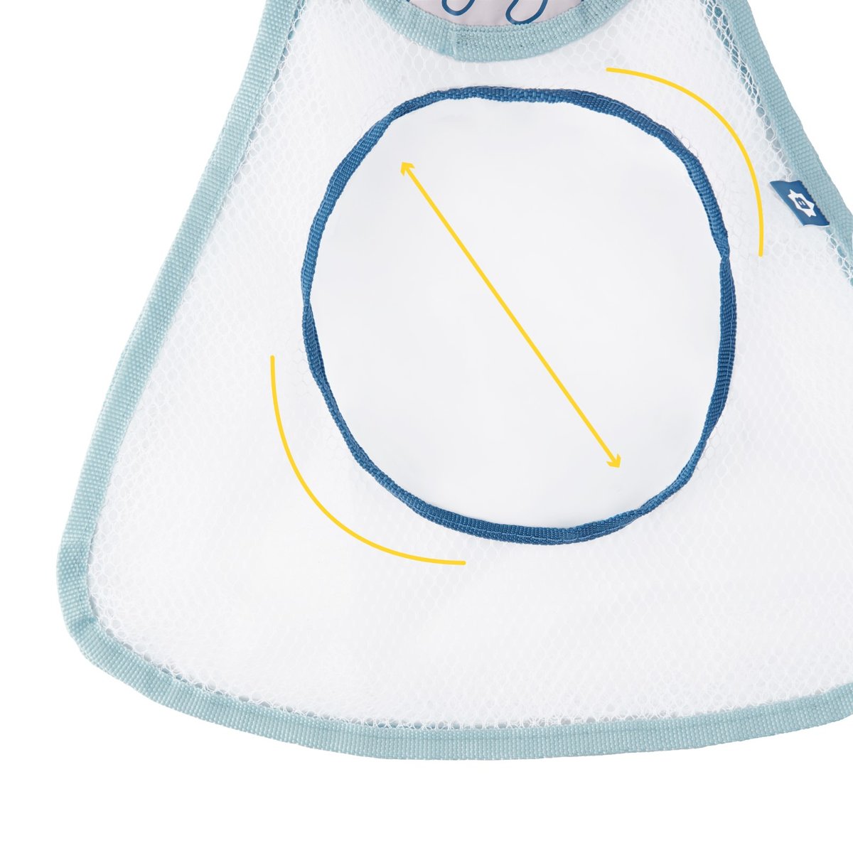 Filet de bain rangement hygiénique grande contenance bleu, BADABULLE