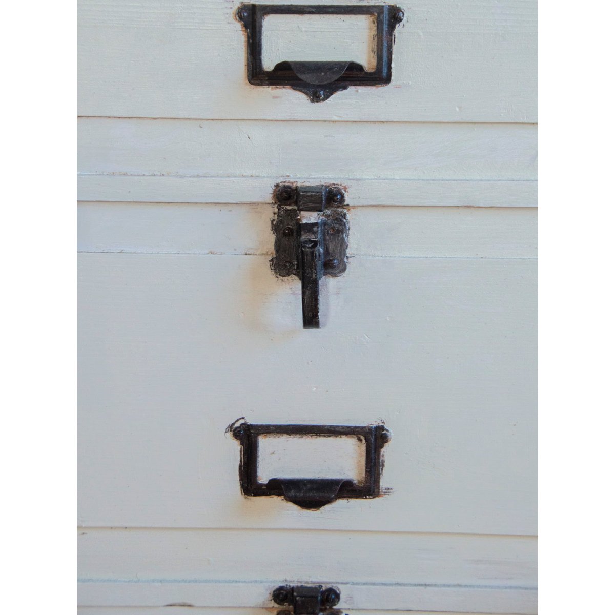 Meuble de métier en bois Fernand N°264 - Bon état blanc, DEBONGOUT