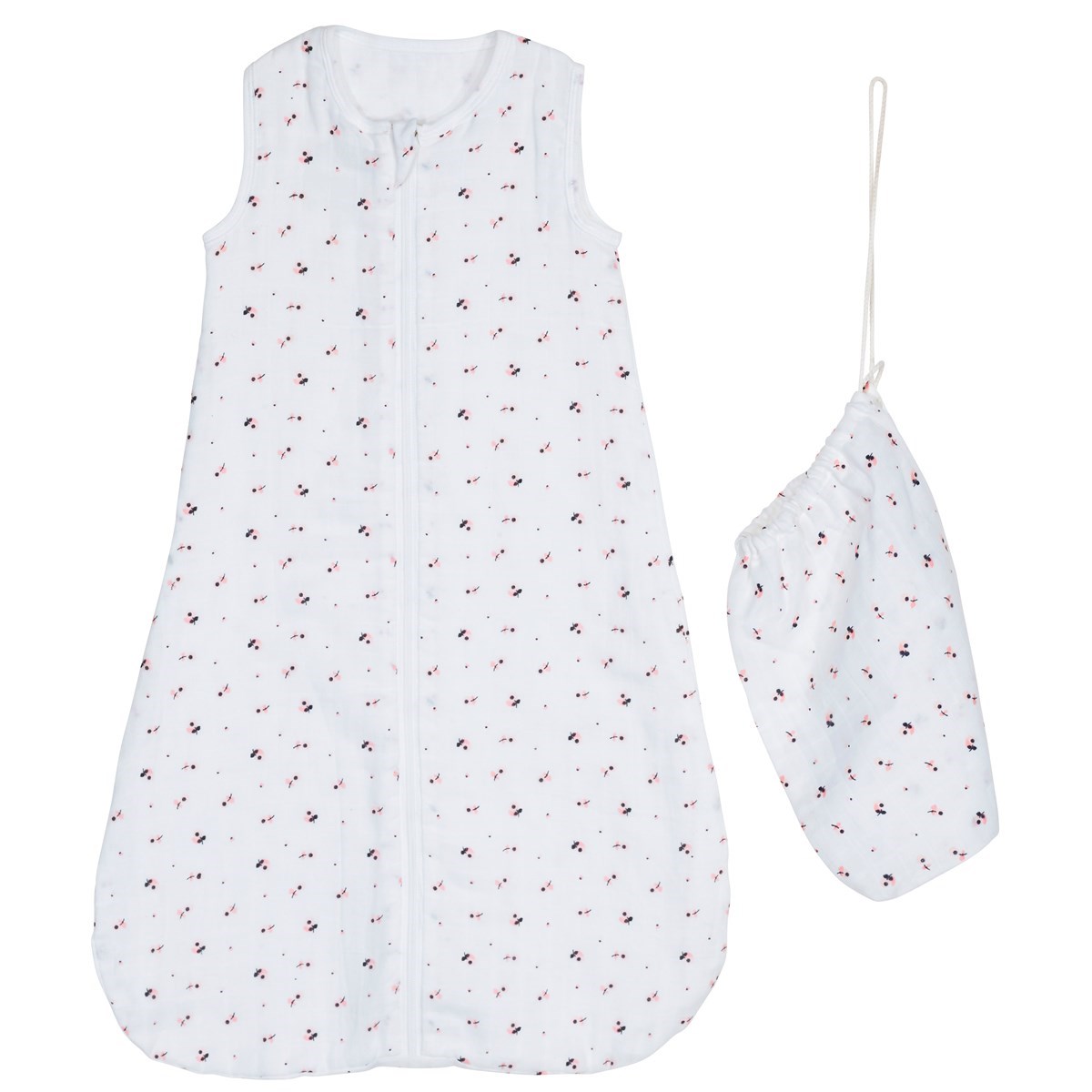 Gigoteuse  en coton bio blanc, SAUTHON
