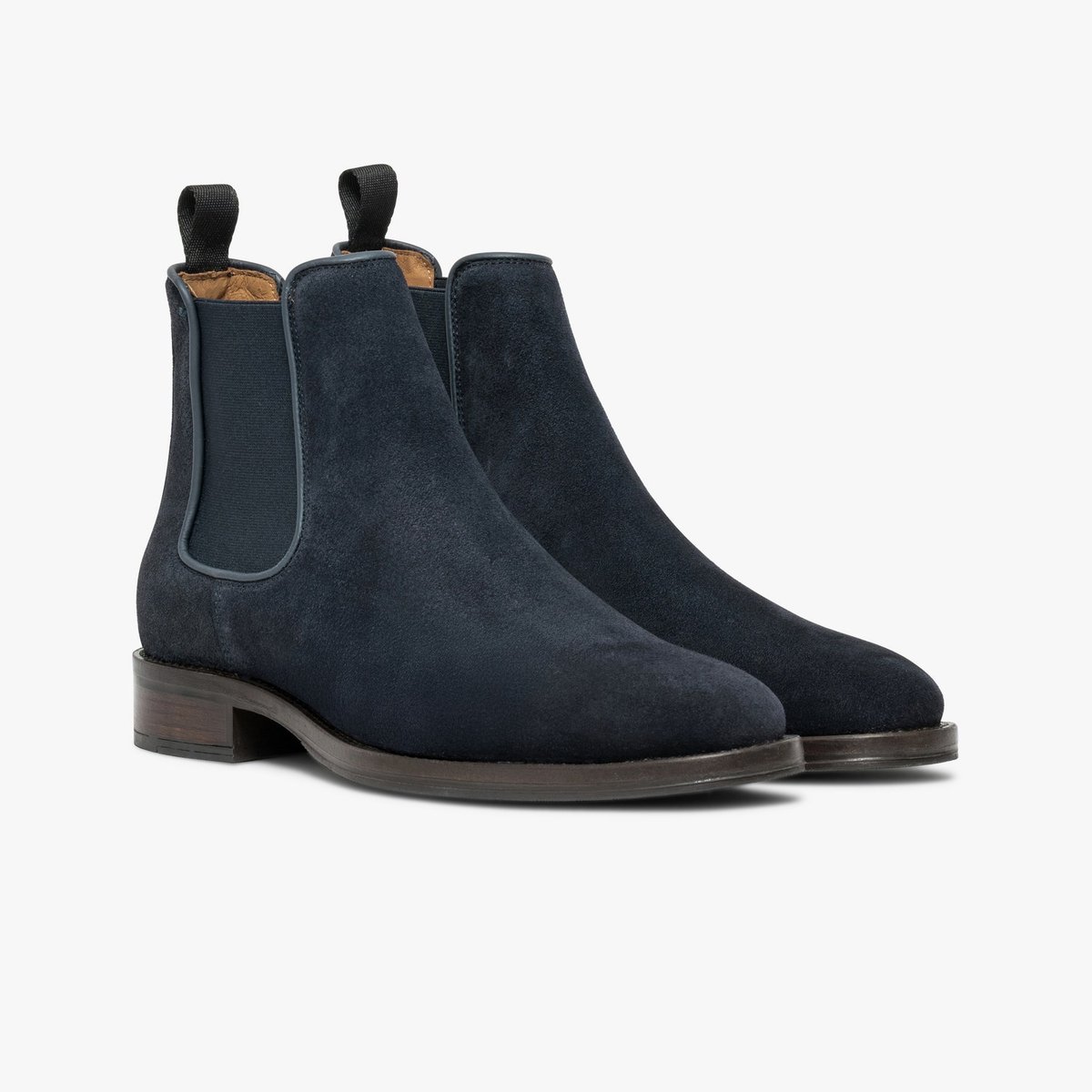 Boots en cuir MILO bleu marine, BOCAGE