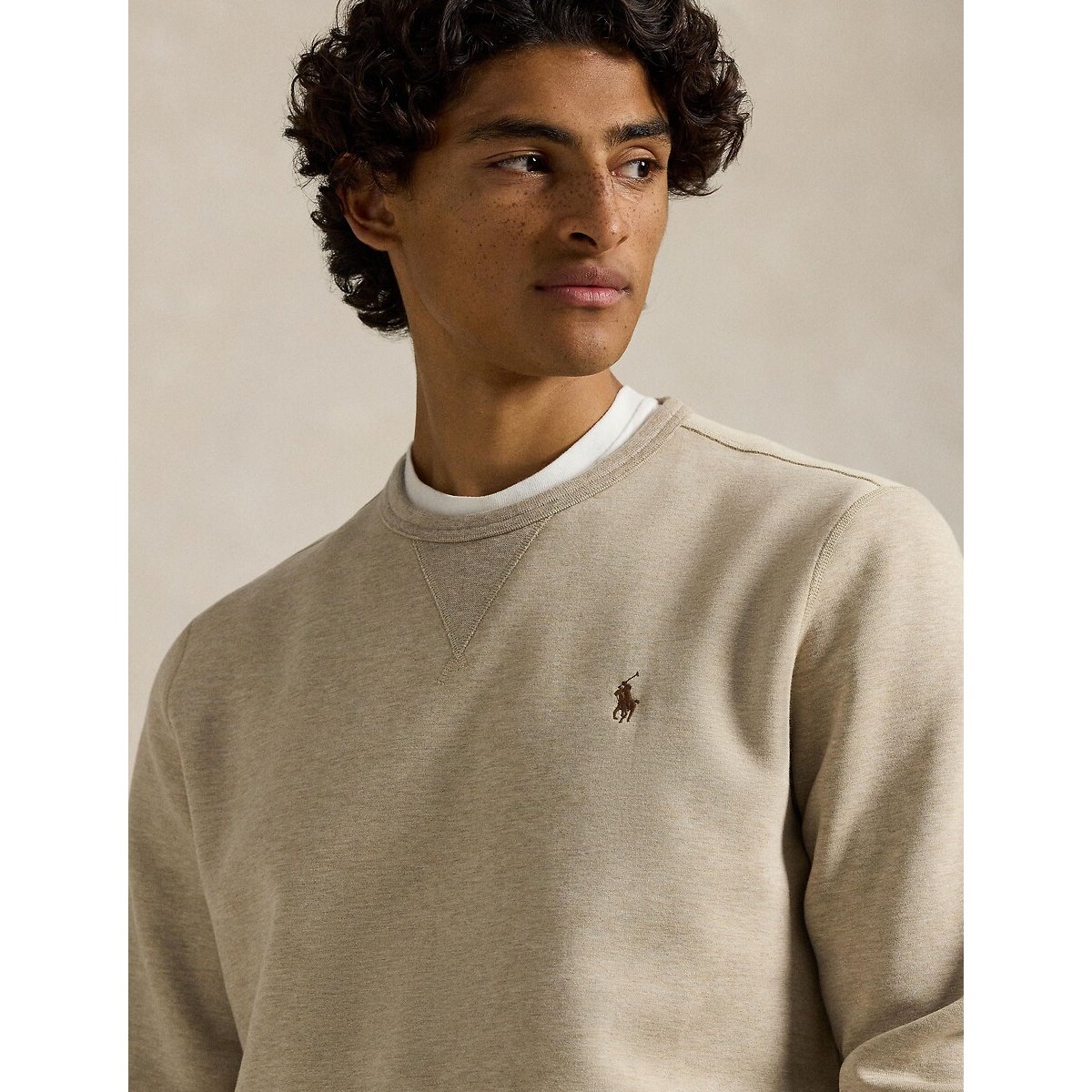 Double Knit Sweatshirt beige marl, POLO RALPH LAUREN