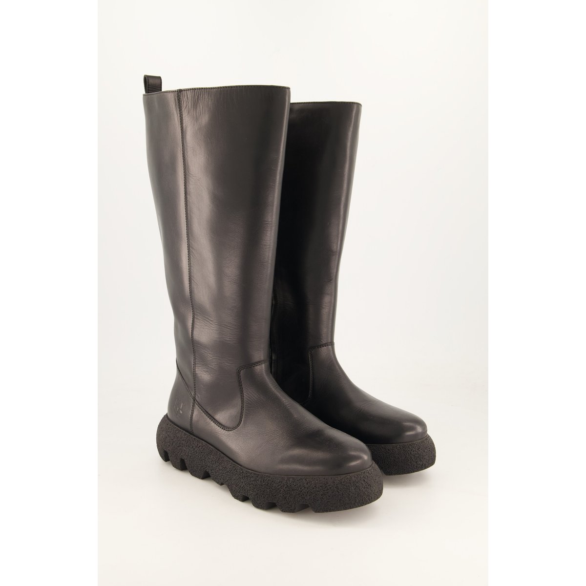 Bottes en cuir nappa, tige XXL - largeur H , pied large noir, ULLA POPKEN