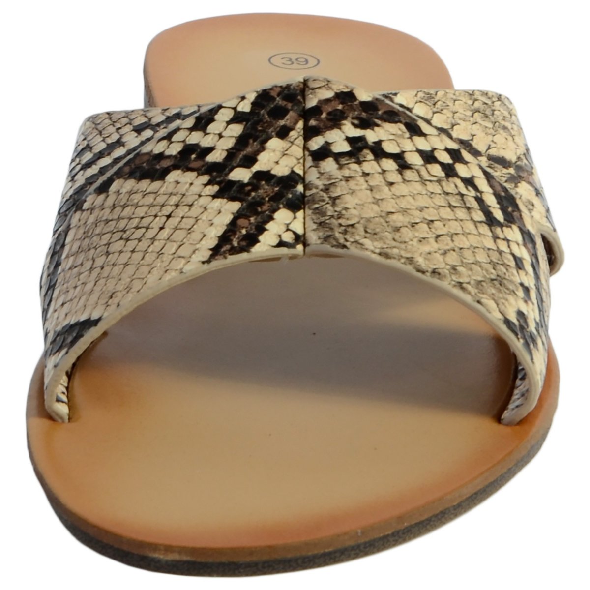 Sandale Mule Jl3958 beige, THE DIVINE FACTORY