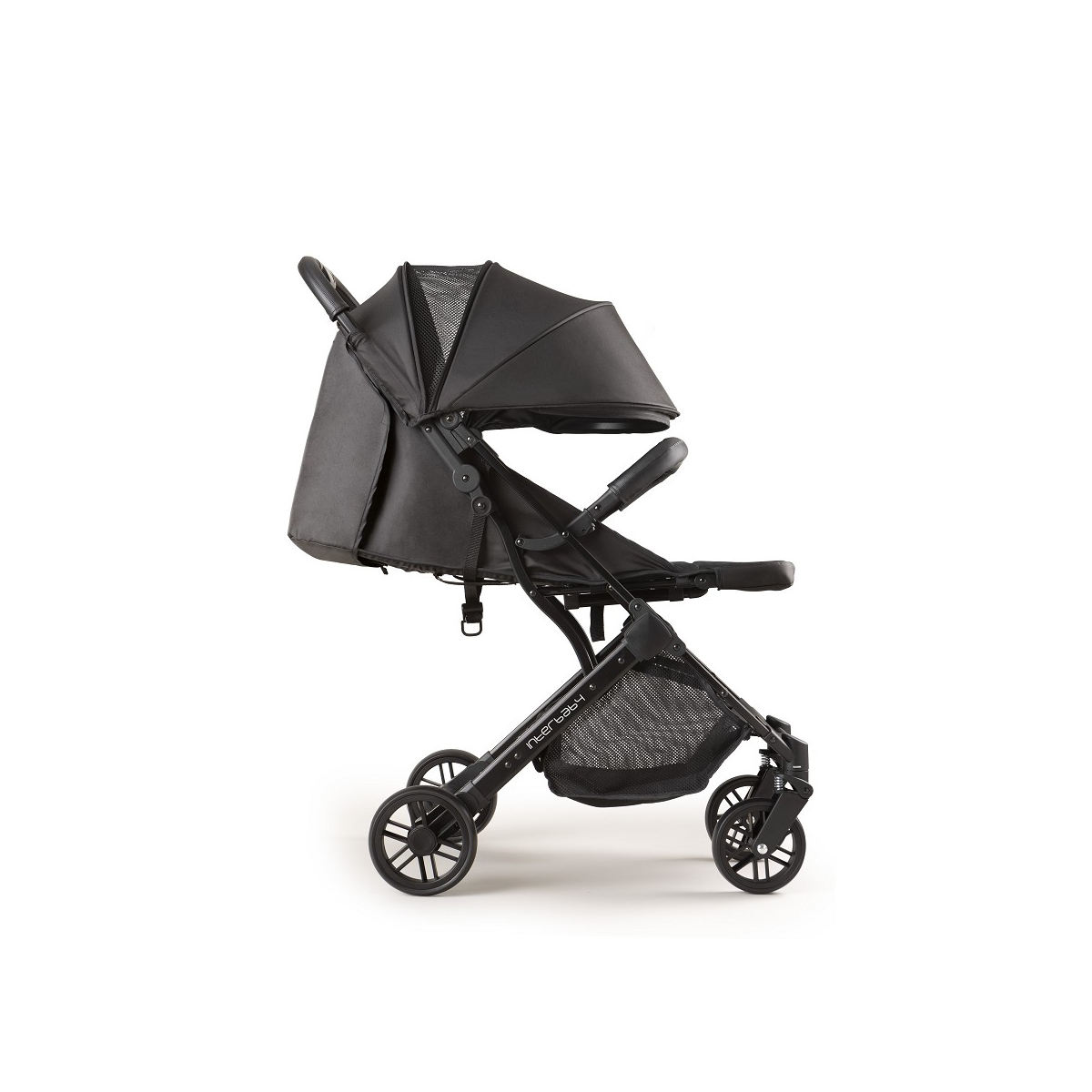 Poussette Mod. Minimum Space Plus Noire noir, INTERBABY