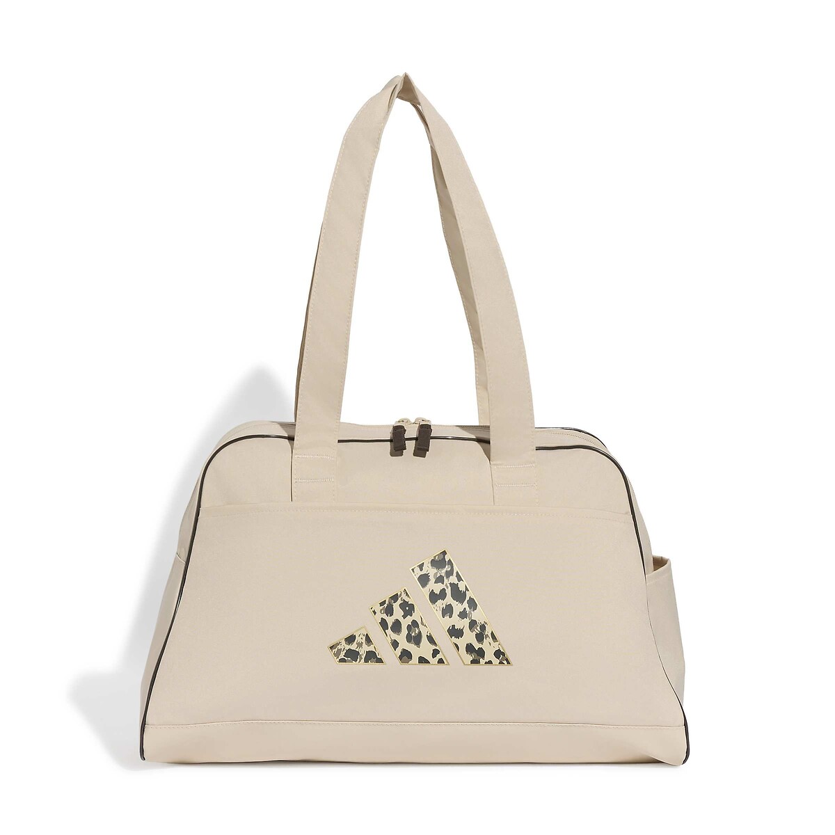 Sac de sport logo imprimé léopard beige clair, adidas Performance