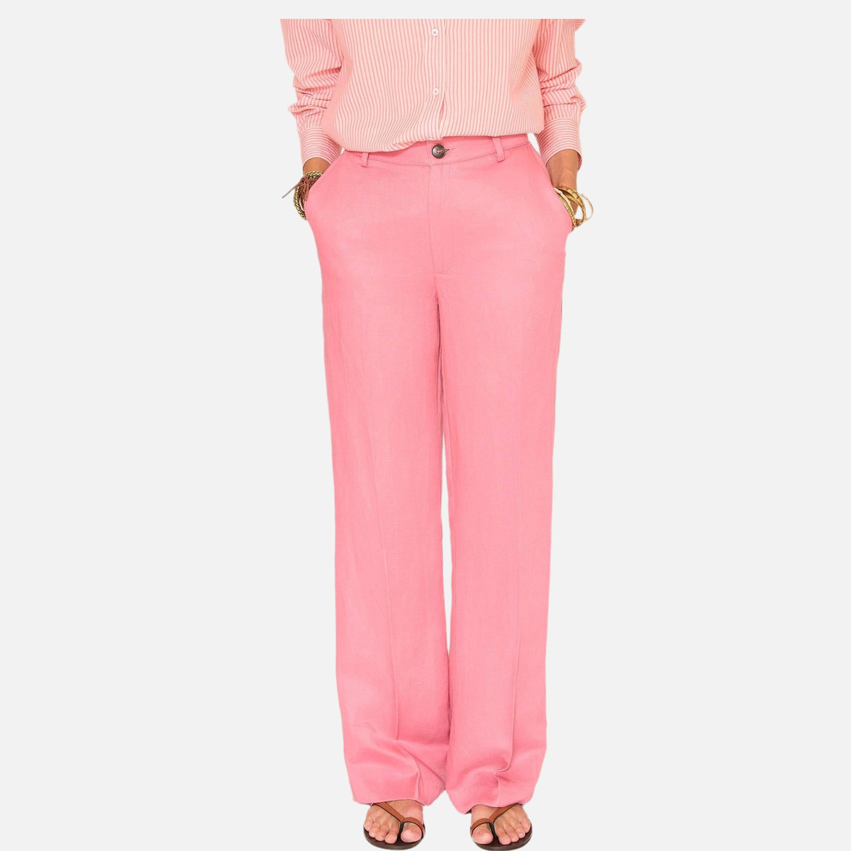 Pantalon POVOLITA 26s rose poudré, MKT STUDIO