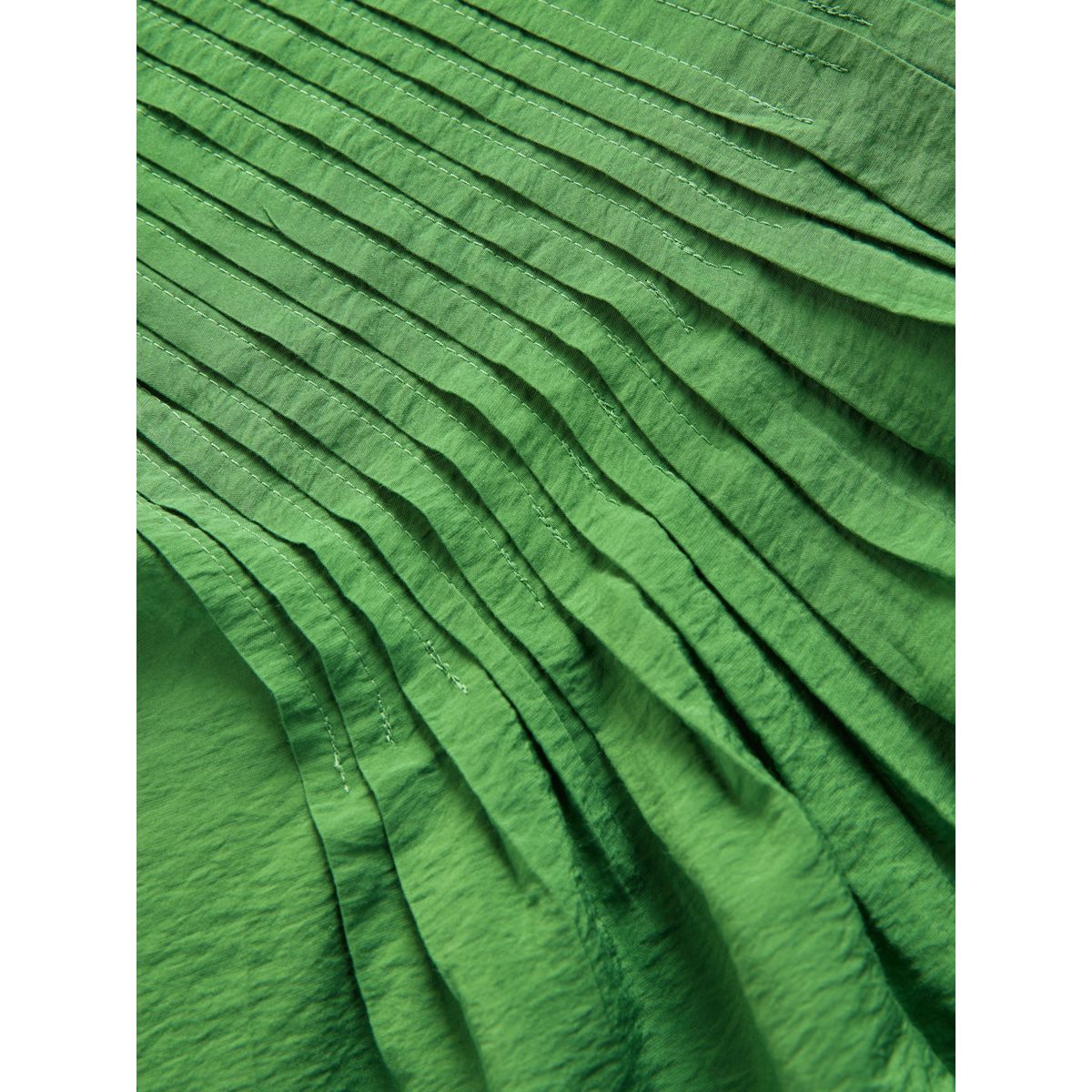 Robe d'été midi à petits plis et col rabattu vert, NEXT