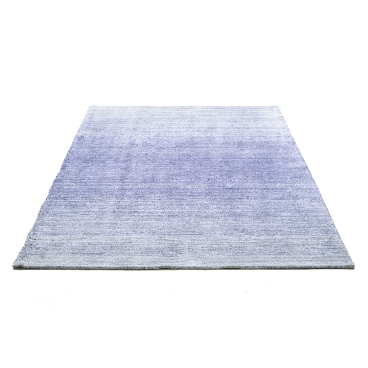 Tapis tufté main en viscose lilas, THEKO