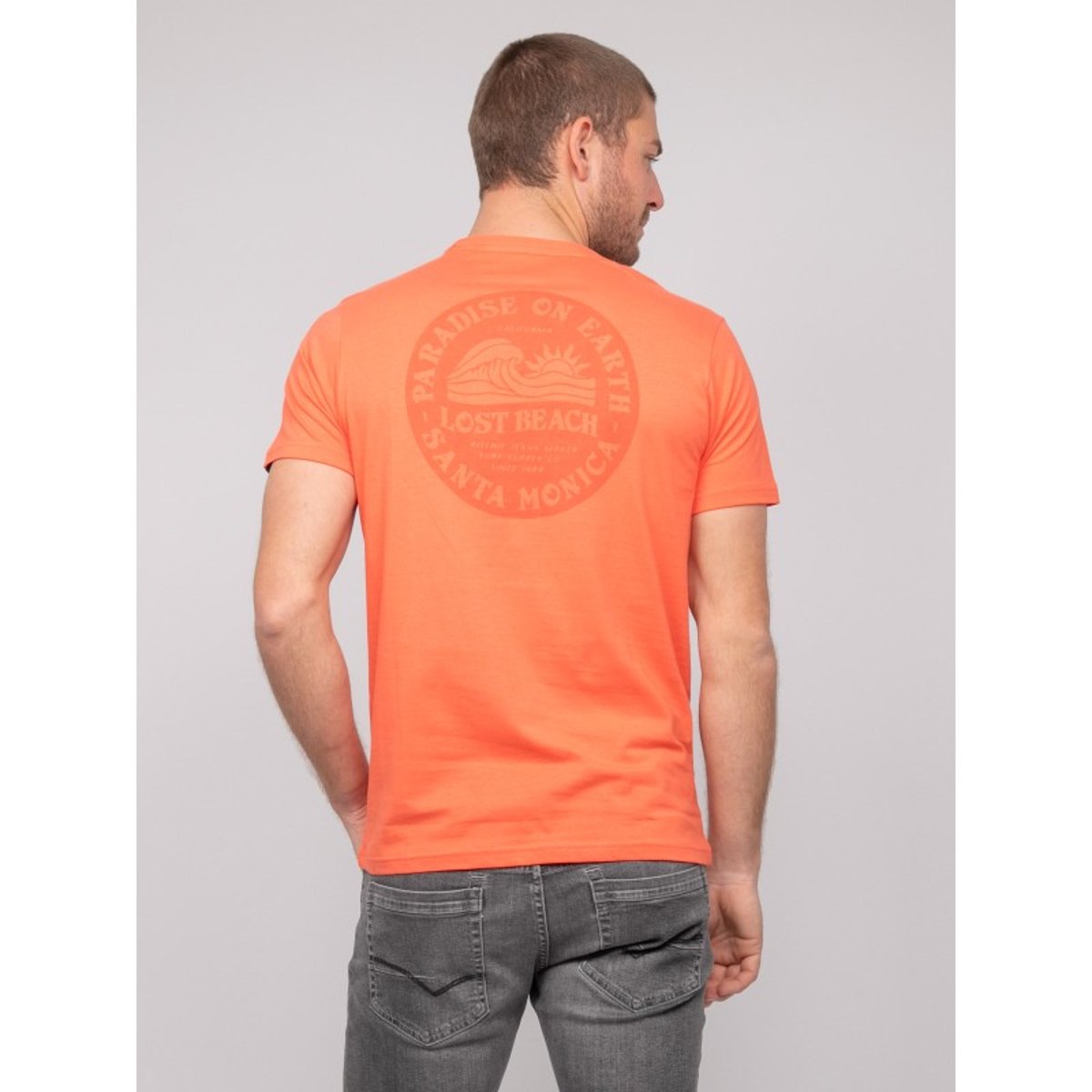 T-shirt Coton Motifs Nalibil corail, RITCHIE