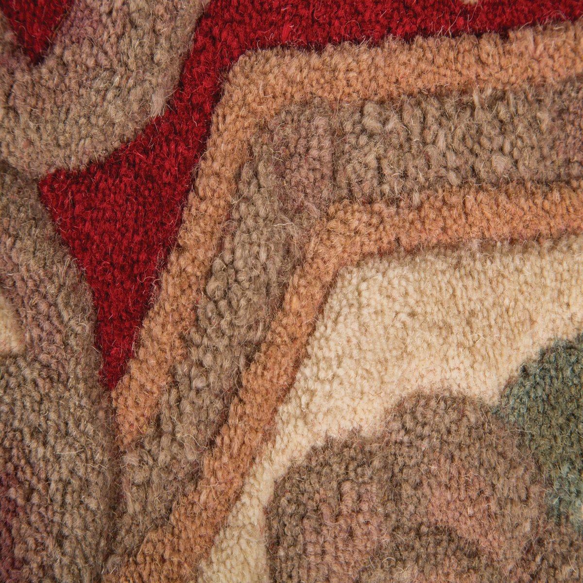 Tapis en laine AUBUSSON rouge, FLAIR RUGS