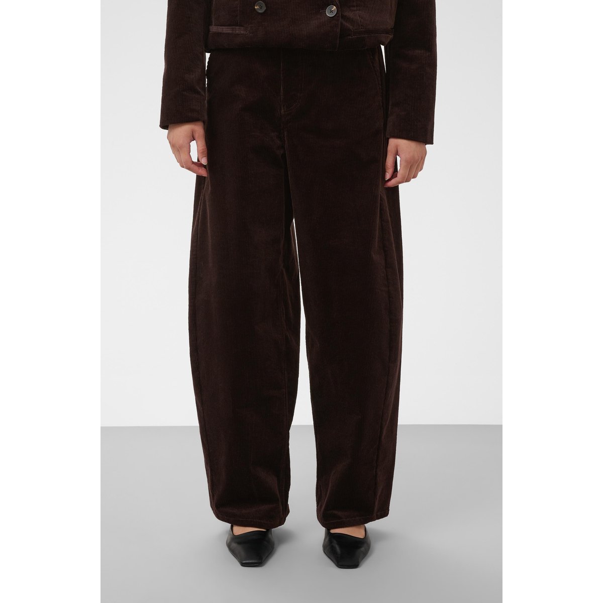 Pantalon de costume marron ganache, SOAKED IN LUXURY