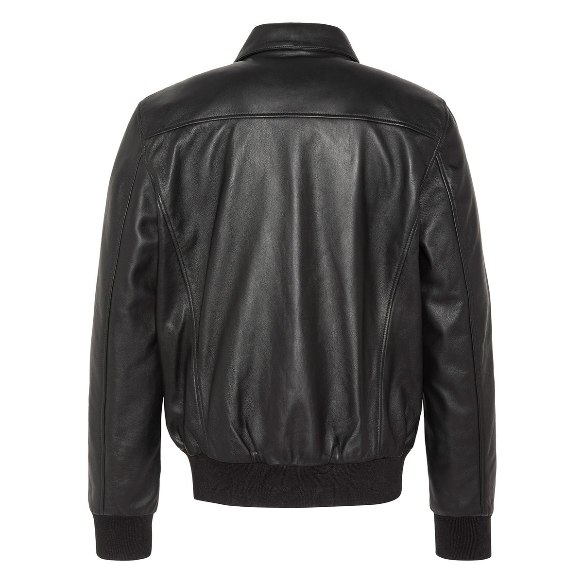 Blouson pilote, cuir d'agneau. noir, SCHOTT