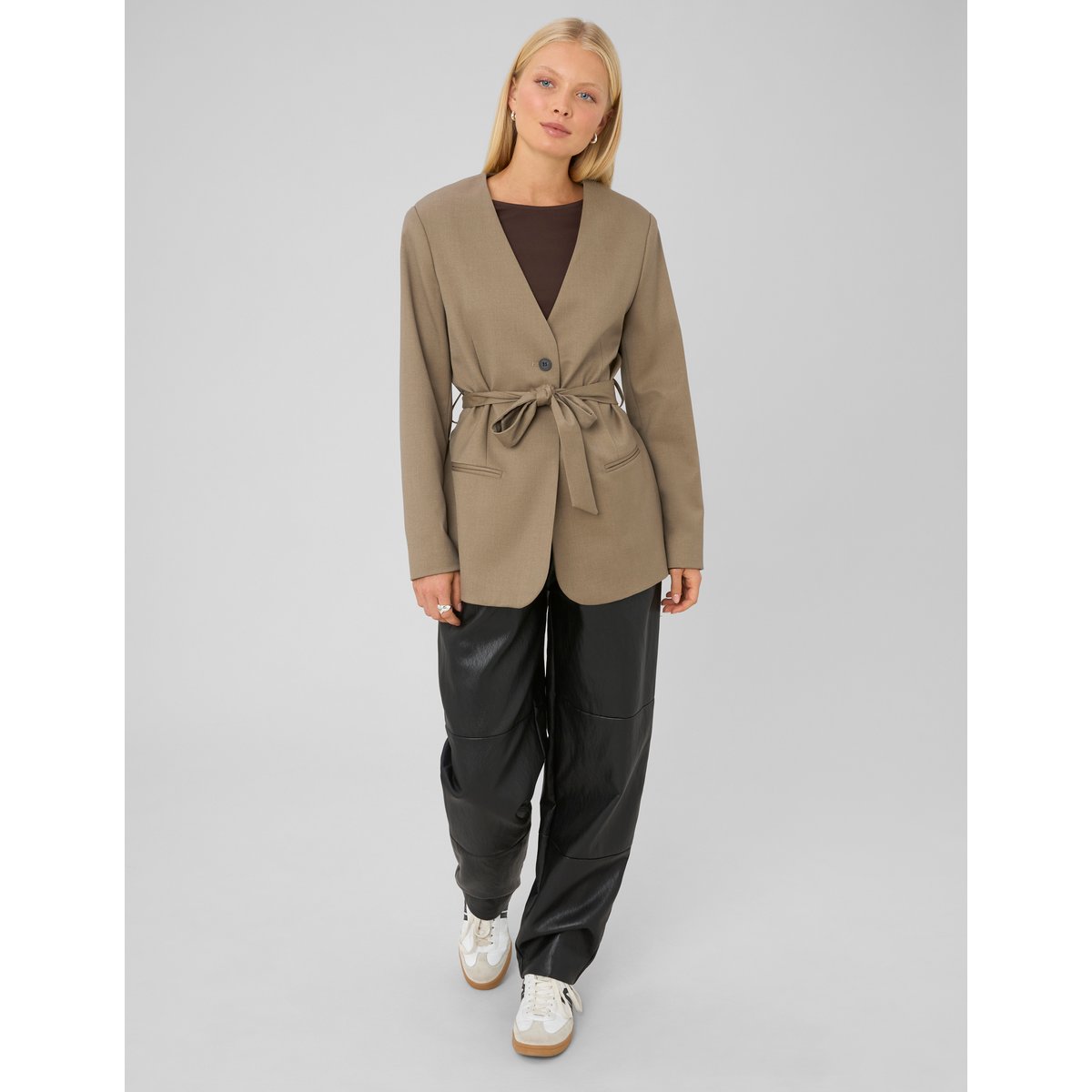 Blazer ceinturé brown, BZB