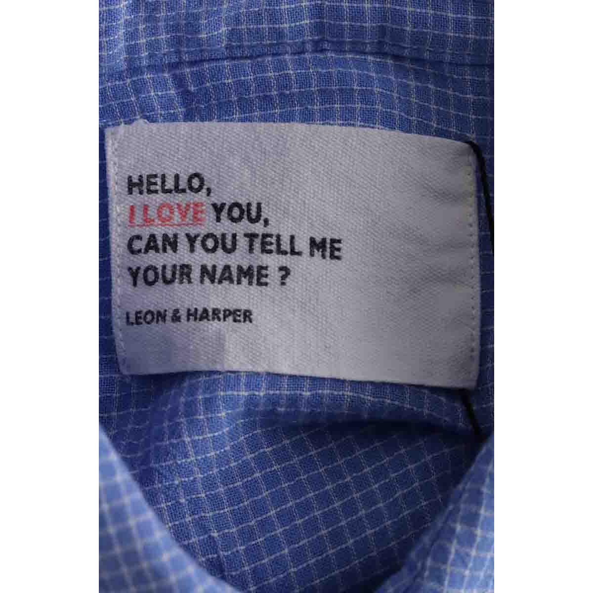 Chemise - Très Bon État bleu, LEON & HARPER