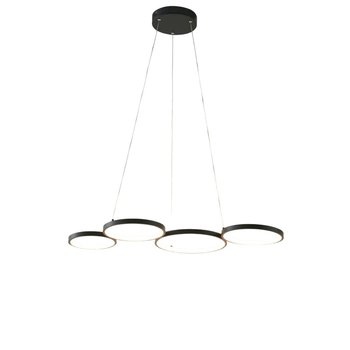 Grande suspension LED ultra design - NEWTON noir, KOSILUM