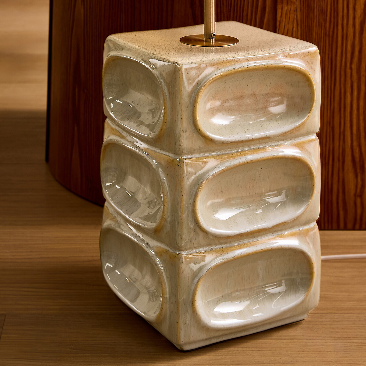 MADE.COM Nell Stacked Floor Lamp cream, MADE