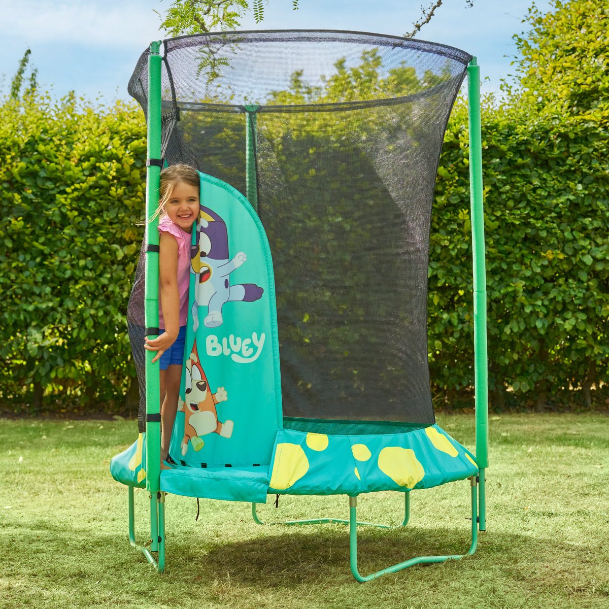 Trampoline rond Bluey JUNIOR noir - bleu - vert, TP TOYS