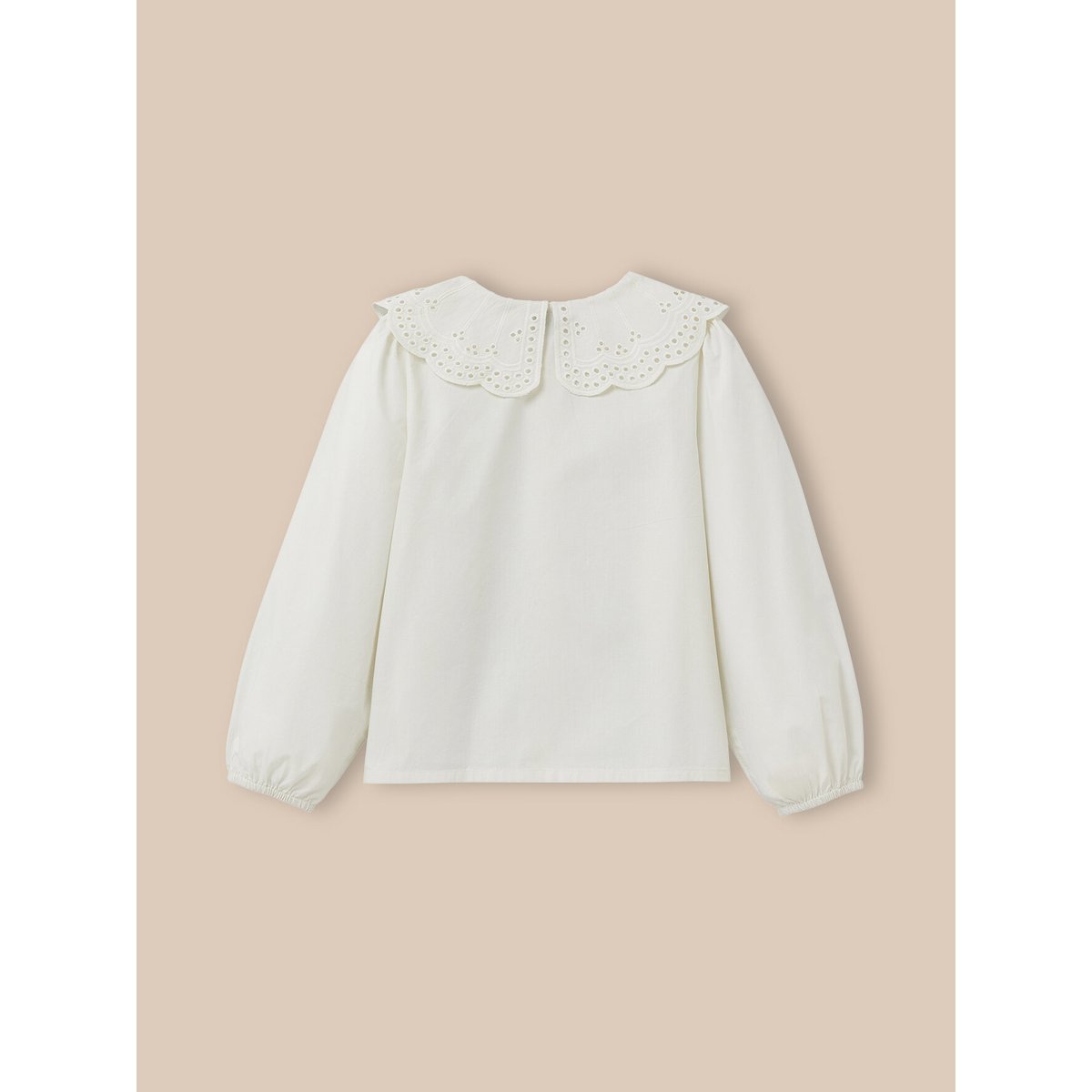 Blouse  maxi col blanc casse, CYRILLUS