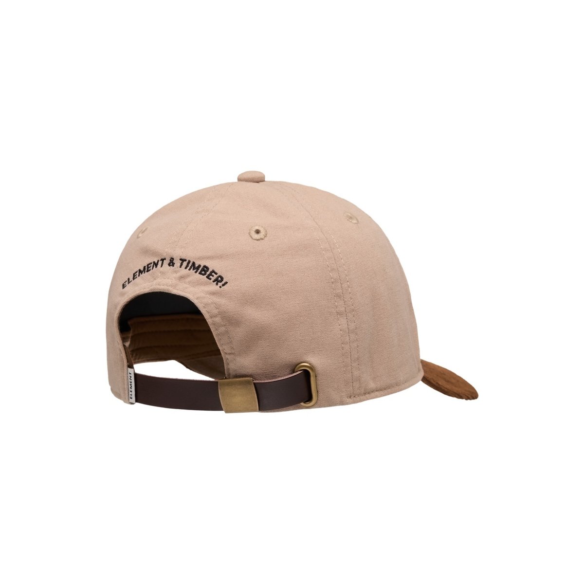 Casquette snapback SPLIT PAINT LOW marron sepia, ELEMENT