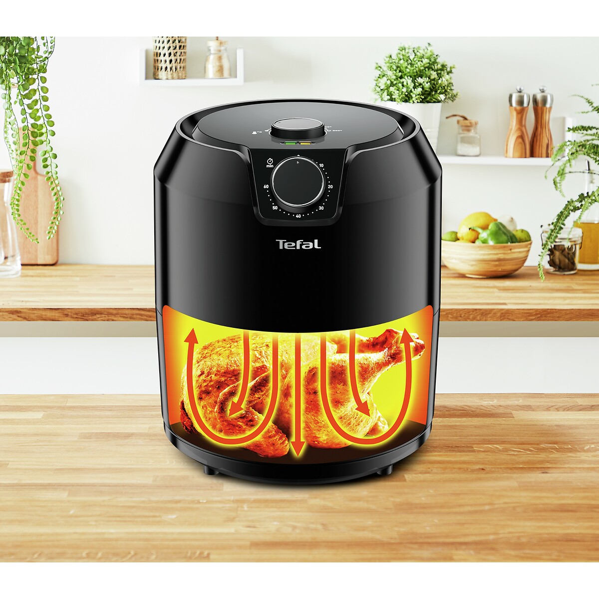 Friteuse sans huile Easy Fry EY201815 noir, TEFAL