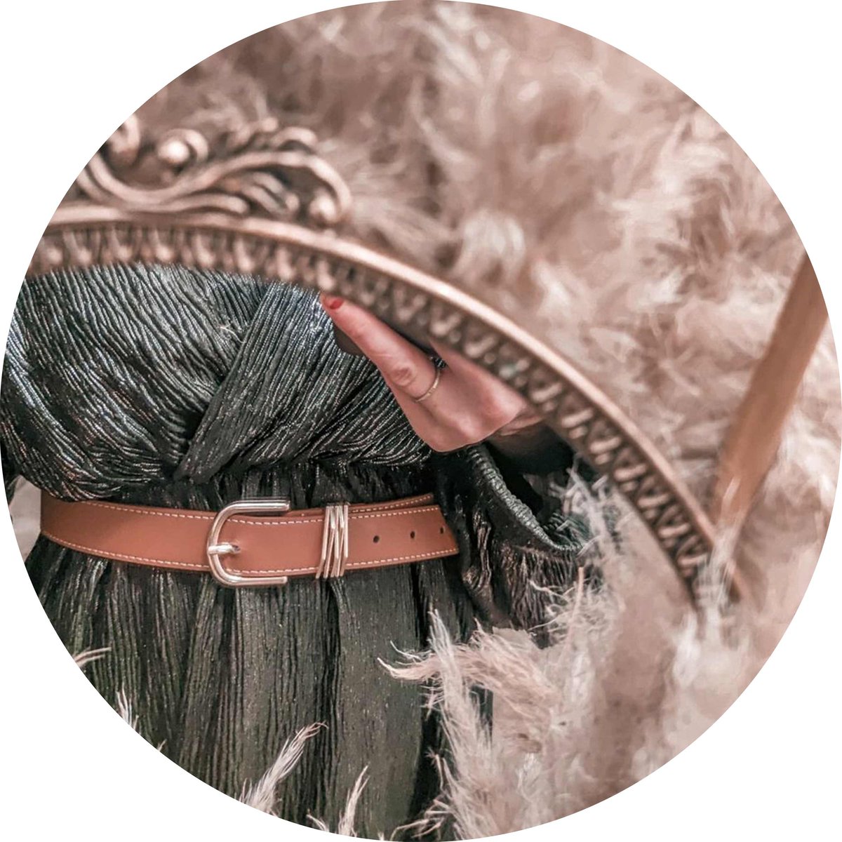 Ceinture lisse bijoux noir, ISOTONER