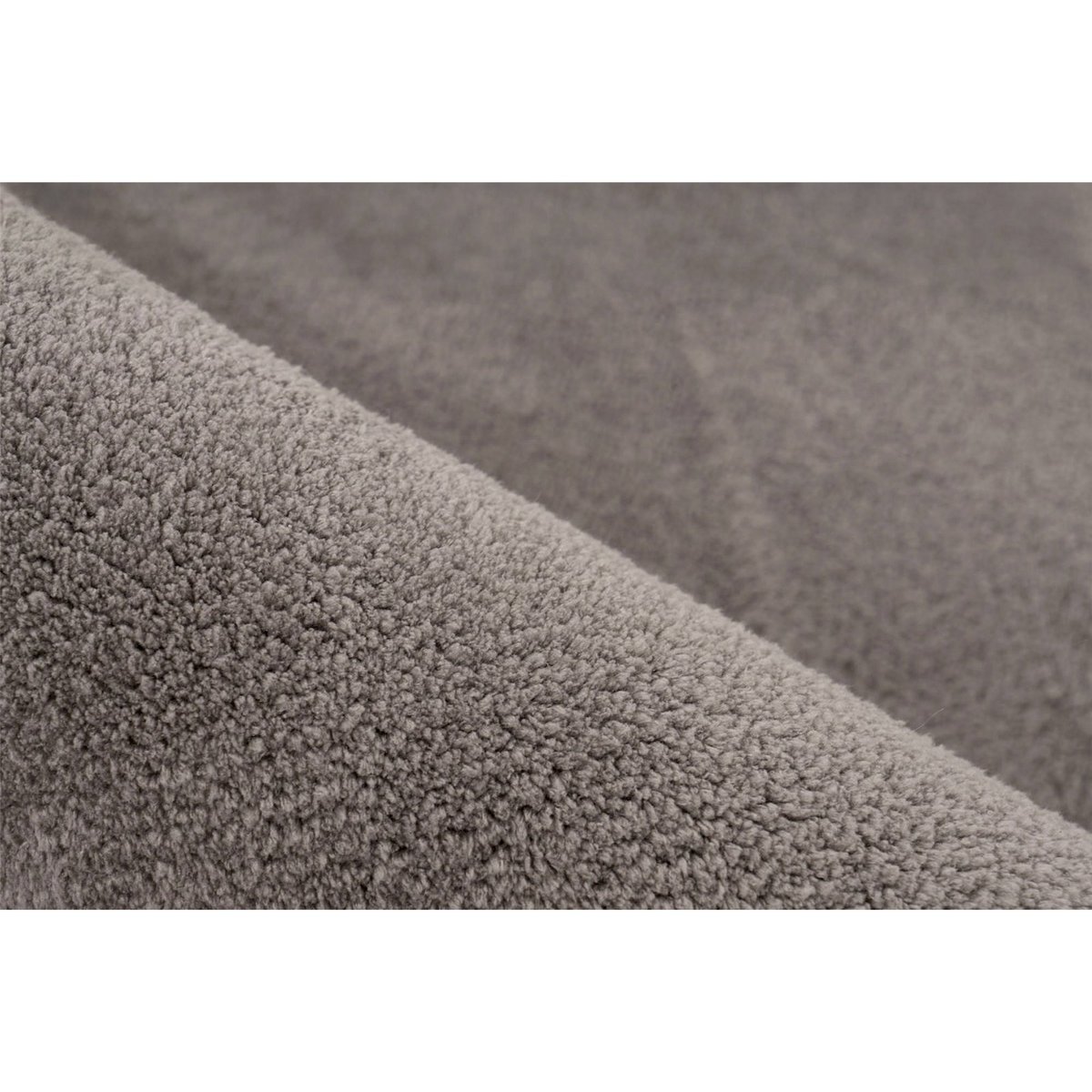 Tapis rectangulaire poils courts antidérapant gris moyen uni effet velours, ARTE ESPINA