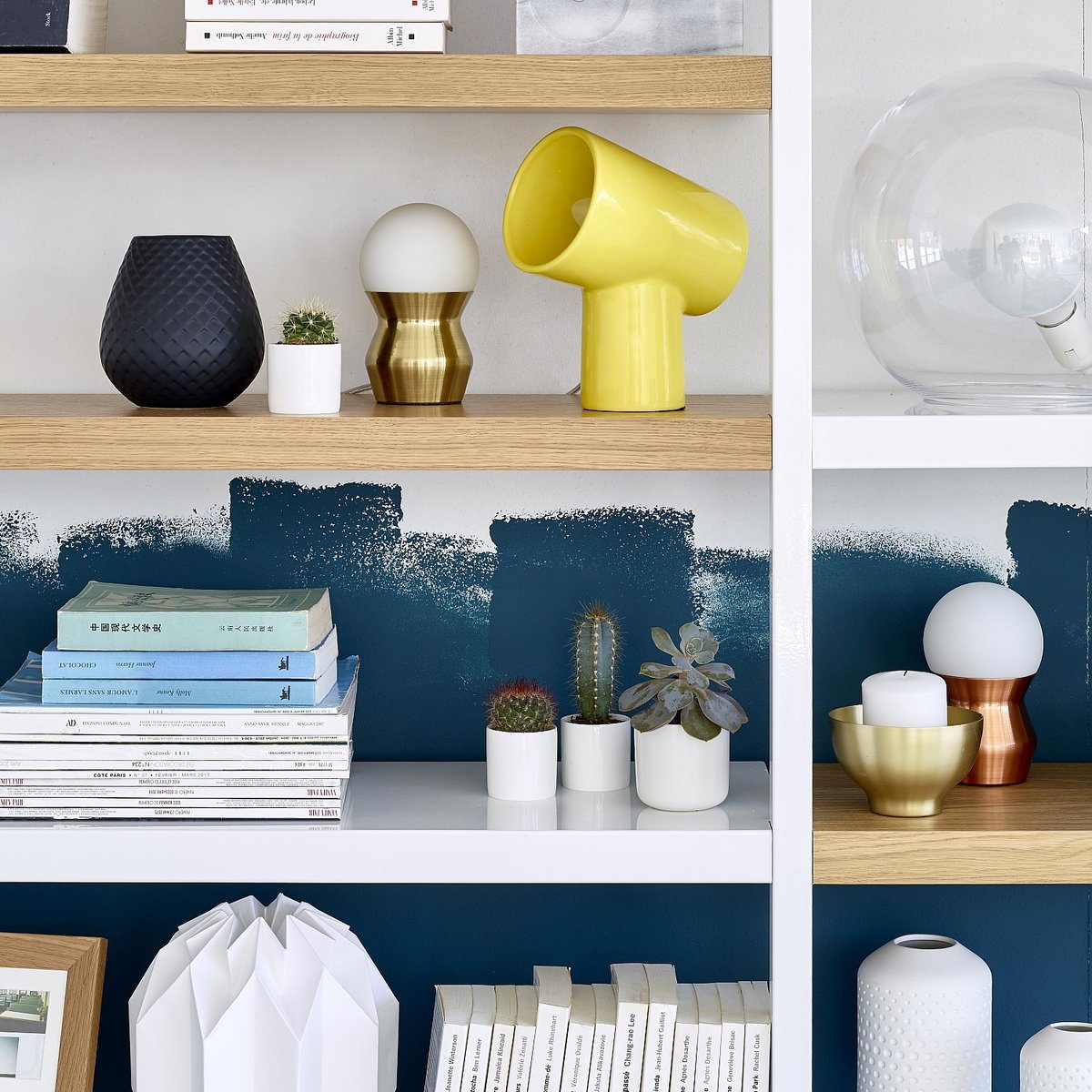 Mini lampe de table en verre et métal IZMO ll doré, HABITAT