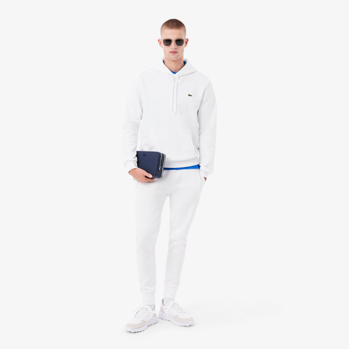 Pantalon de survêtement slim fit blanc-001, LACOSTE