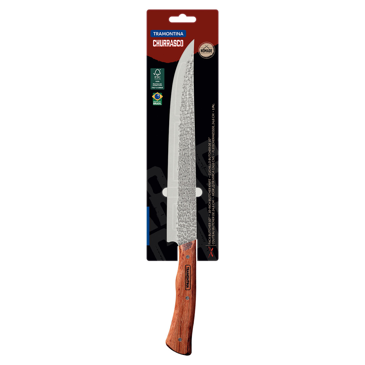 Faca Butcher Nômade 10", Tramontina madeira, TRAMONTINA
