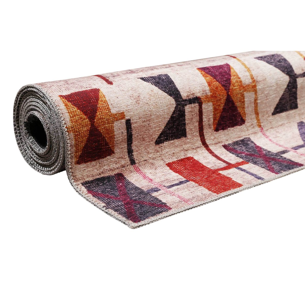 Tapis plat motif géométrique , Monor Beach multicolore, WECON HOME