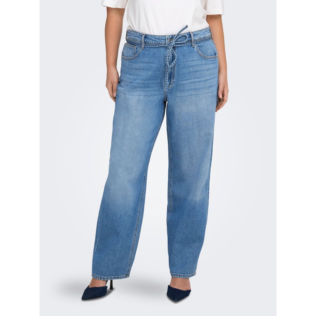 Jean Coupe Droite medium blue denim, ONLY CARMAKOMA