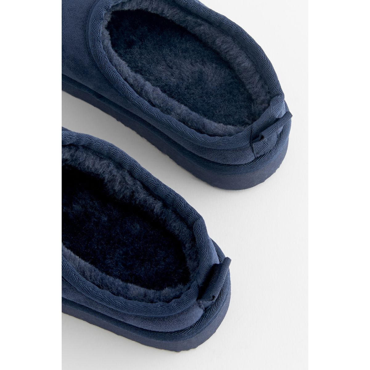 Chaussons mules douillets à enfiler bleu marine, NEXT
