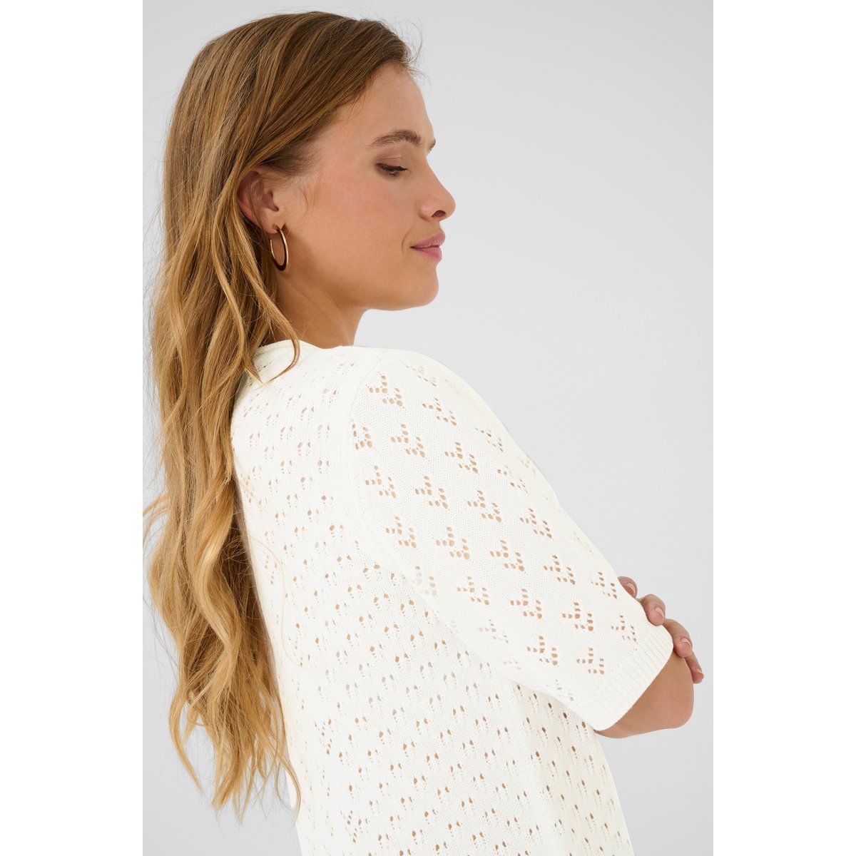 Knitted pullover blanc, KAFFE