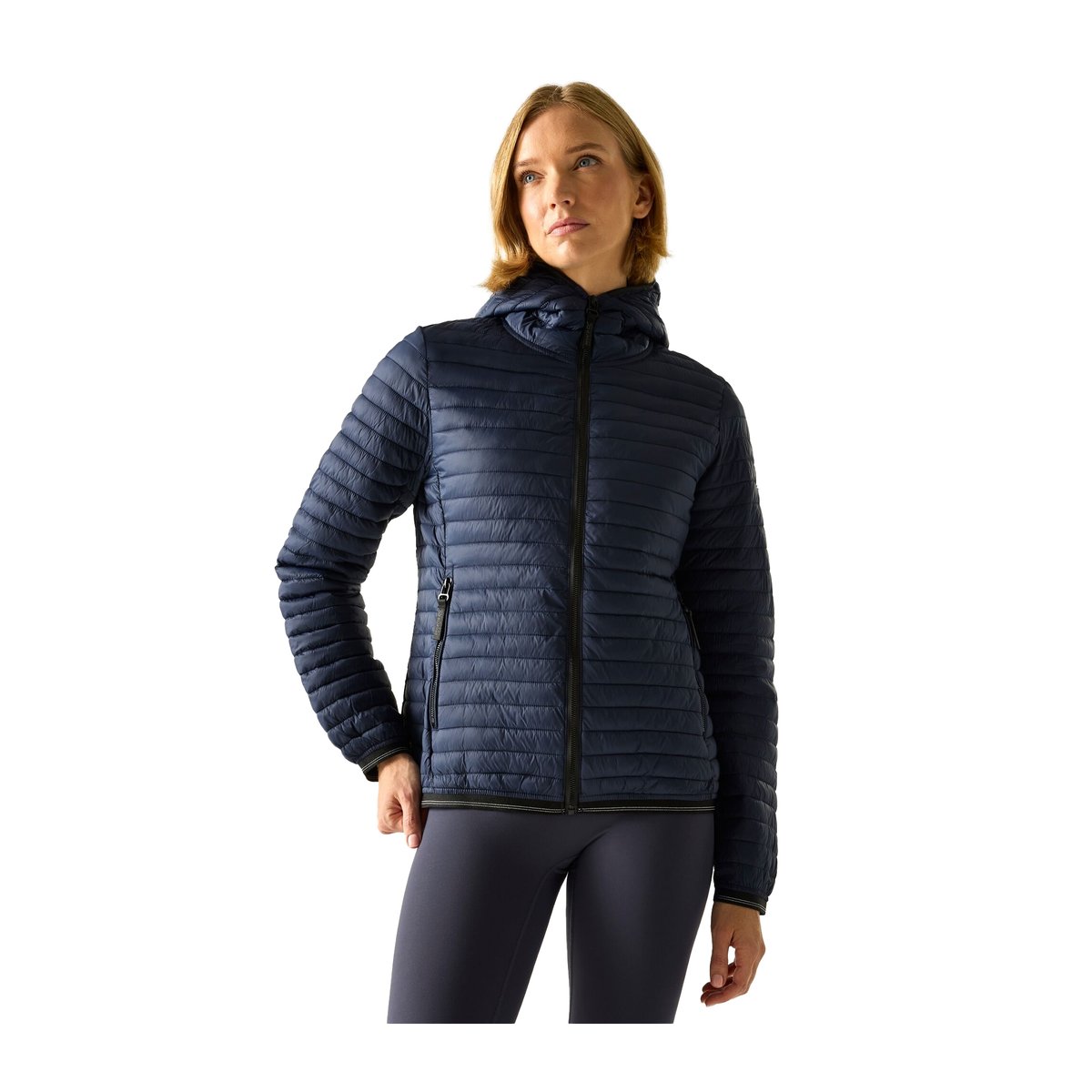 Veste matelassée à capuche RIGAIN bleu marine, REGATTA
