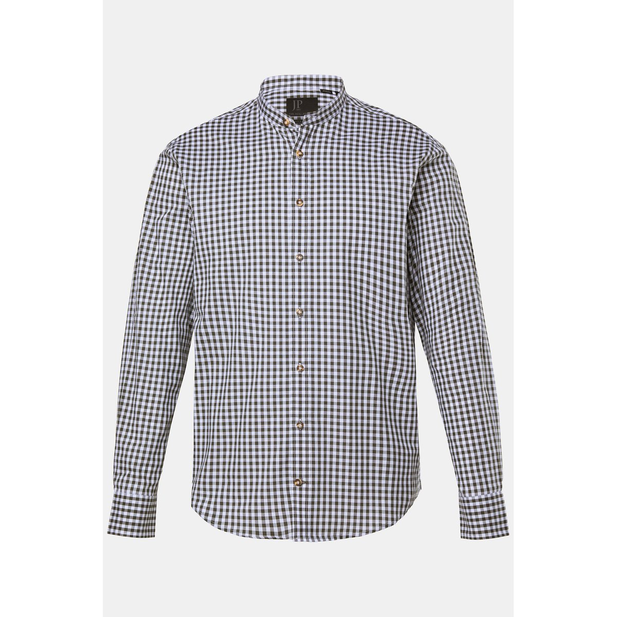 Chemise à carreaux traditionnelle olive foncé, JP1880