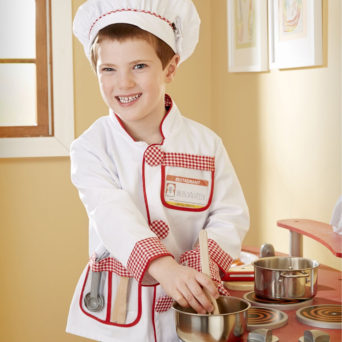 Déguisement de chef cuisinier blanc, MELISSA & DOUG