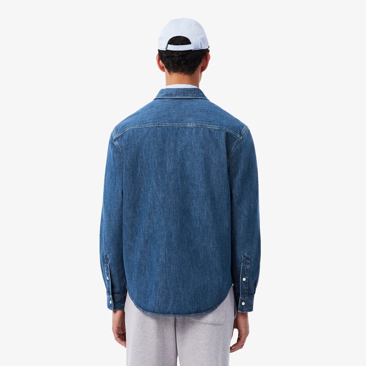 Chemise denim regular fit bleu-mk9, LACOSTE