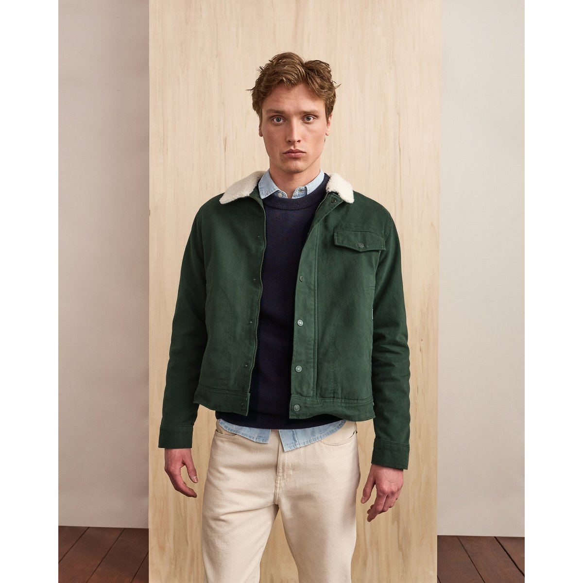 Veste coton SEILLON vert foncé, FAGUO